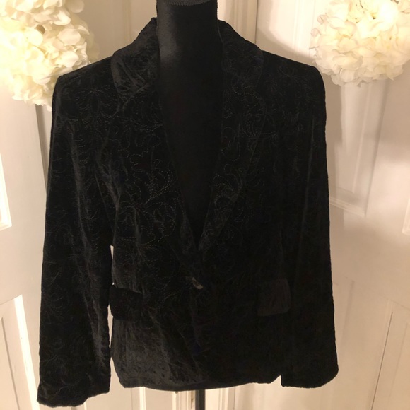 BLACK VELVET BANDOLINO JACKET - Picture 2 of 8